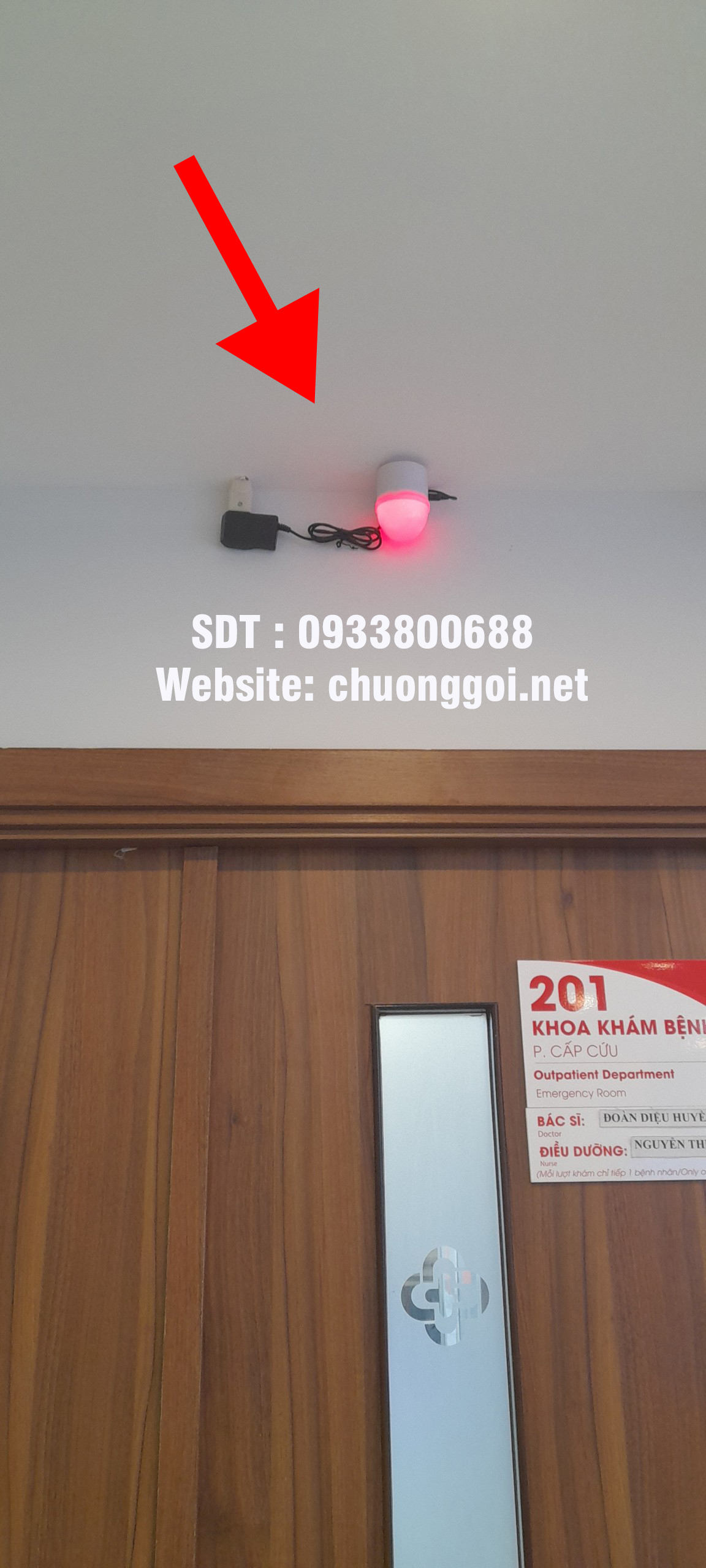 chuông báo tại bệnh viện đa khoa hà nội