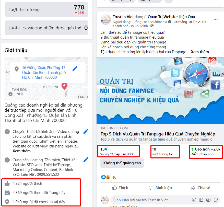 Thiết kế Fanpage bán hàng