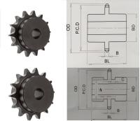 Nhông xích 60C có cùi 2 bên