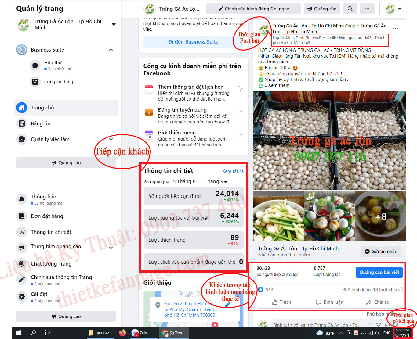 Thiết kế Fanpage bán hàng
