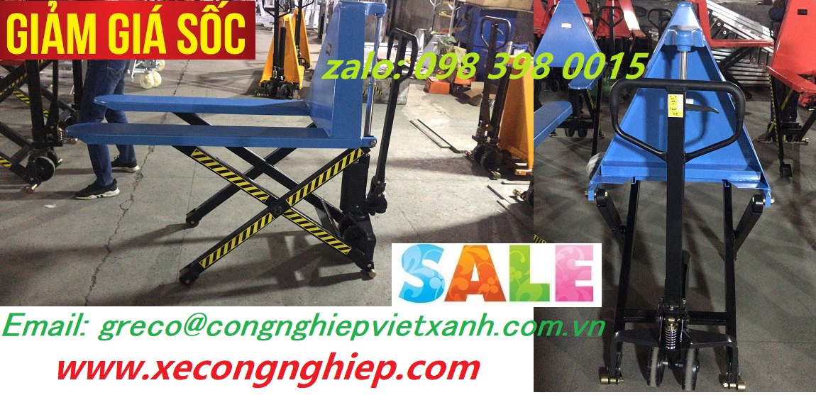Kho bãi sử dụng xe nâng tay