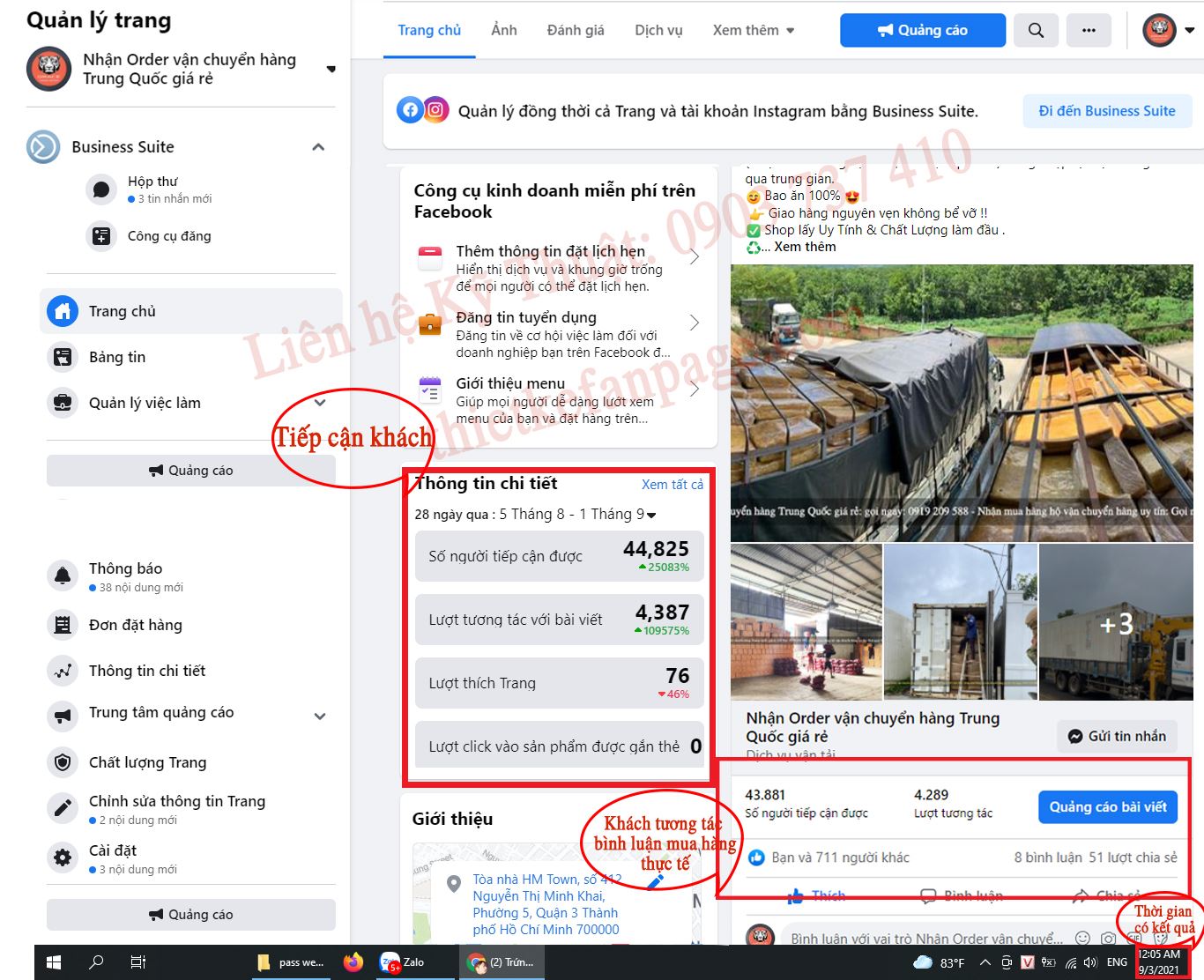 Thiết kế Fanpage bán hàng