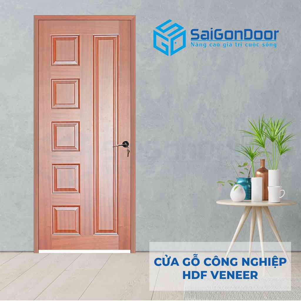 Báo giá cửa gỗ công nghiệp HDF Veneer