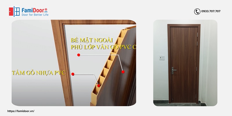 Cấu tạo cửa gỗ nhựa cao cấp