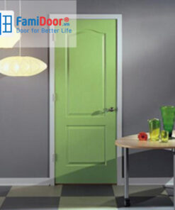 Cửa gỗ công nghiệp HDF 2A-C6 ở Showroom Famidoor 0828.400.400