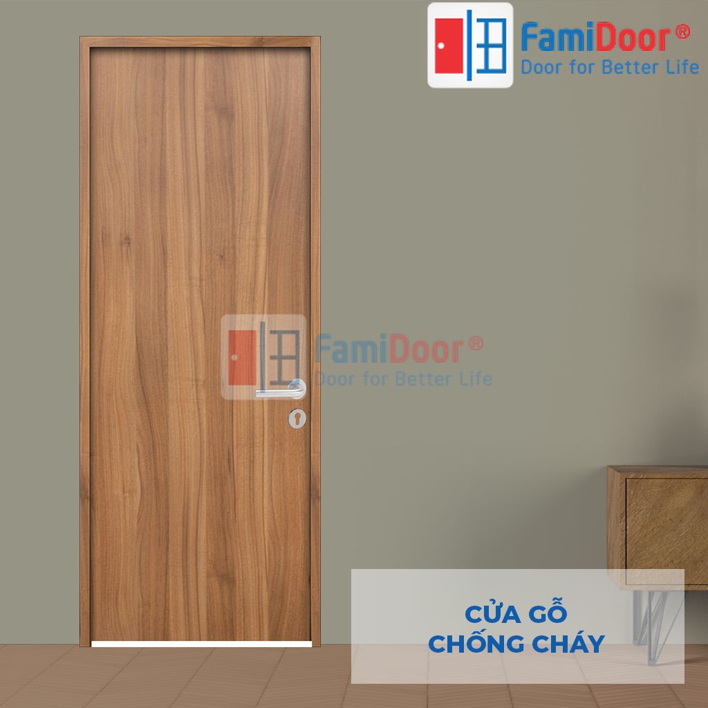 Cửa gỗ chống cháy MDF Melamine P1