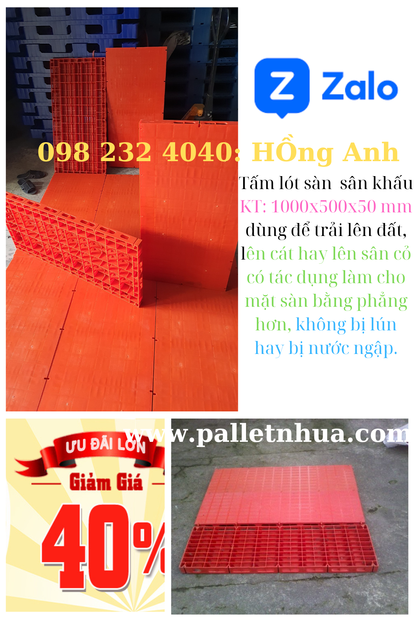 Pallet nhựa Việt Xanh
