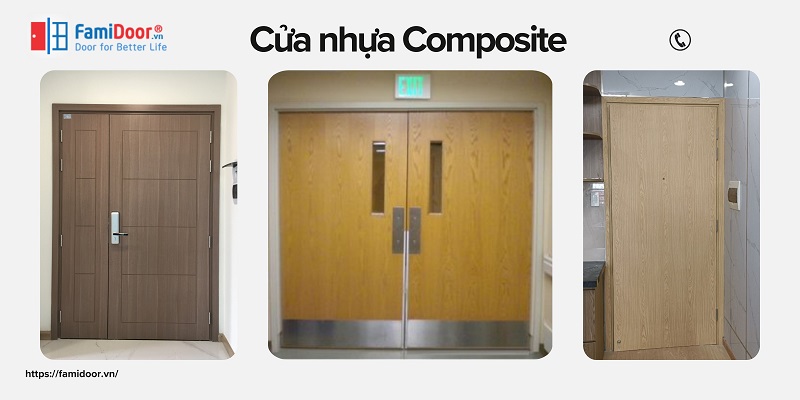 Cửa nhựa Composite nguyên tấm có độ bền cao