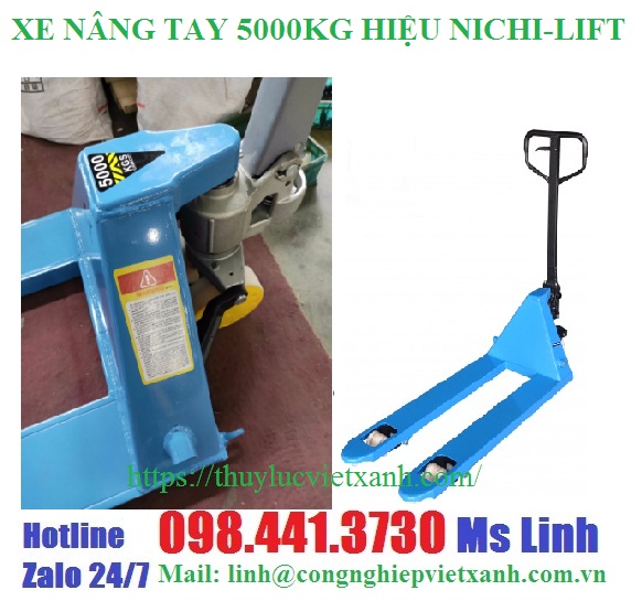 Xe nâng tay 5000kg Nichi Lift