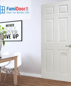 Cửa gỗ công nghiệp HDF 6A-C1 ở Showroom Famidoor 0818.400.400